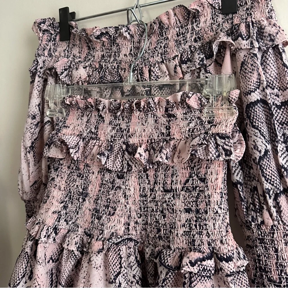 Elliatt •‎ Mia Snakeskin Print Co-ord Set